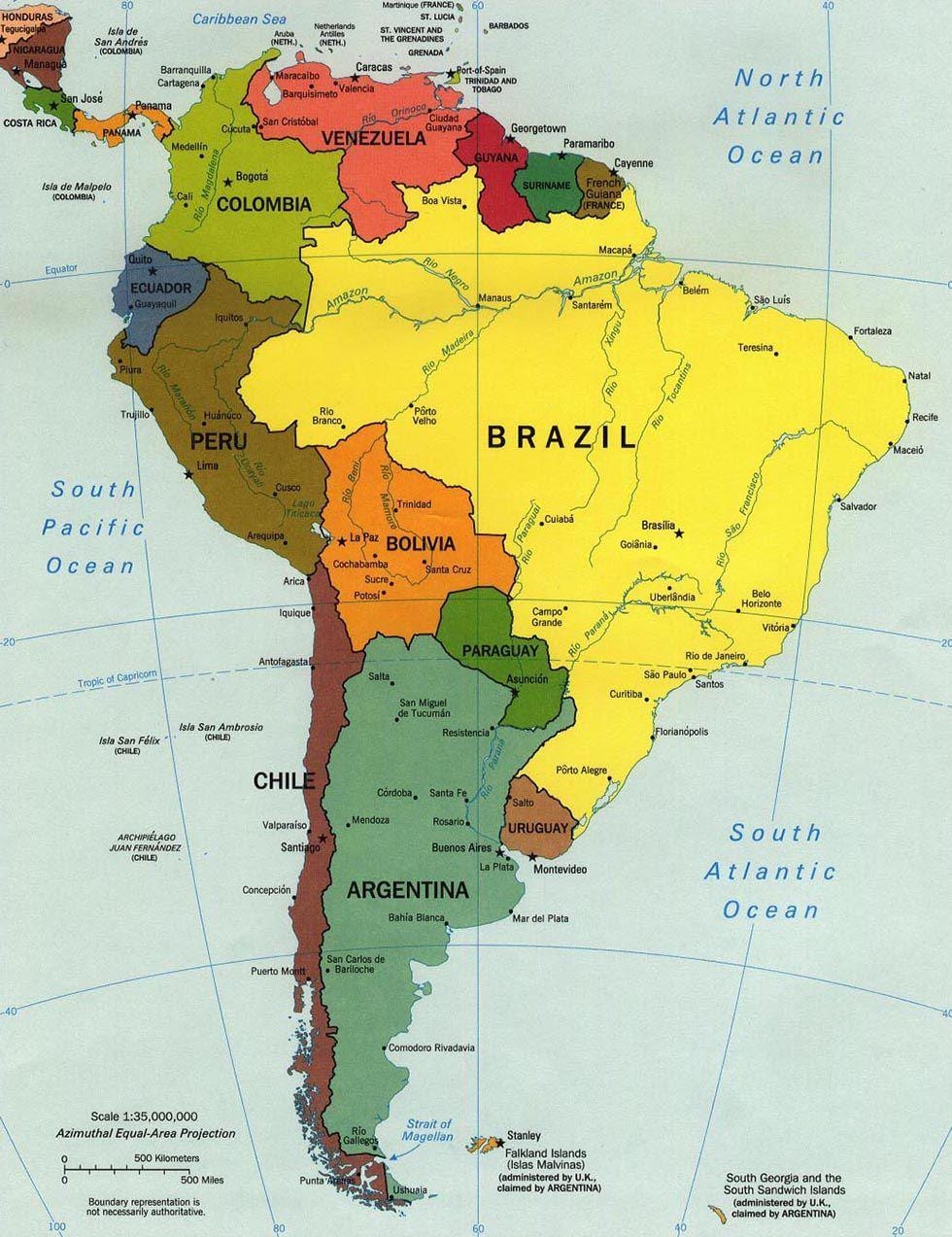 智利国家在世界地图