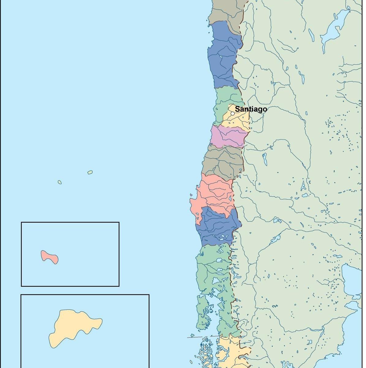 智利矢量地图