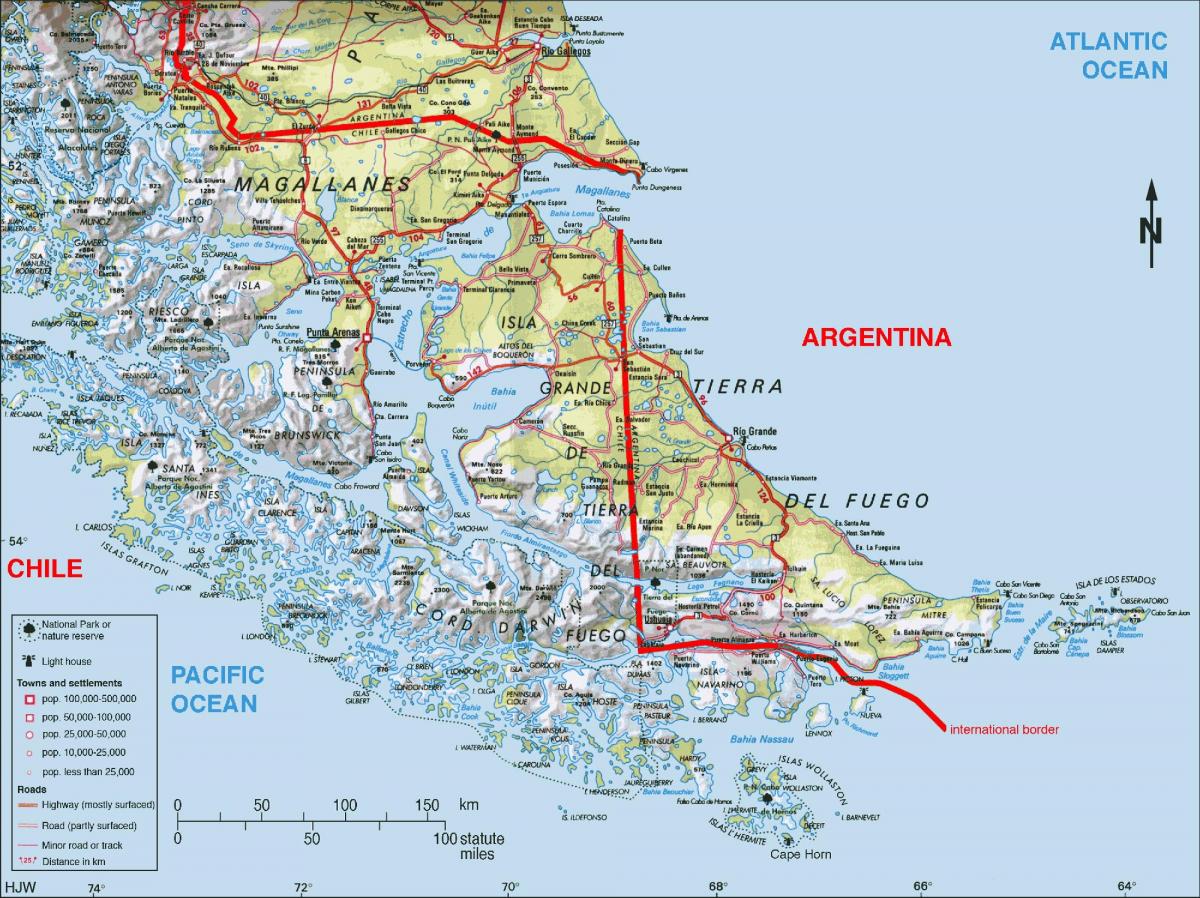 南智利地图