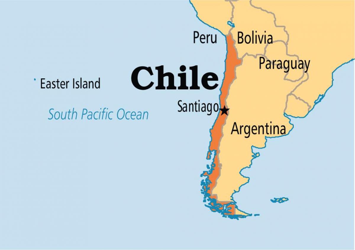 智利圣地亚哥地图